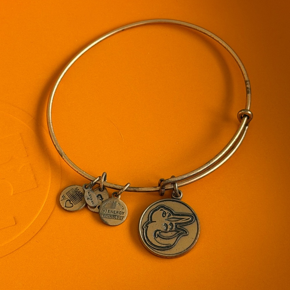 Gold Baltimore Orioles Alex and Ani Bracelet